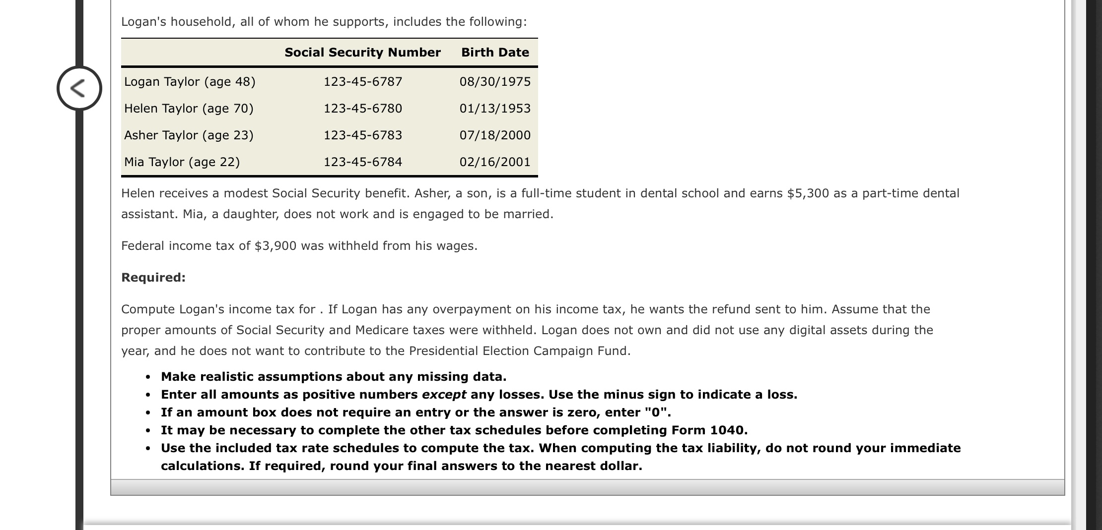  Logan B. Taylor is a widower whose spouse, Sara, died on