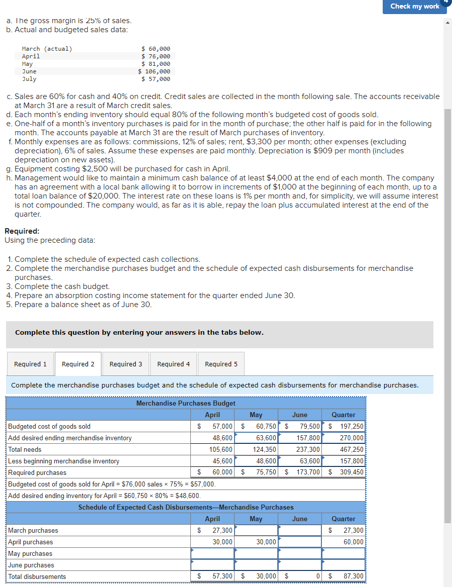  a. I he gross margin is \(2 b \%\) ot sales.