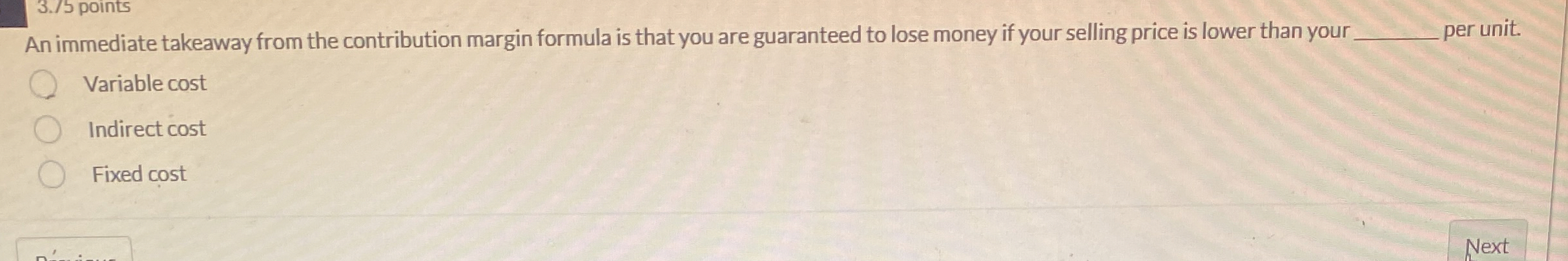  An immediate takeaway from the contribution margin formula is that you