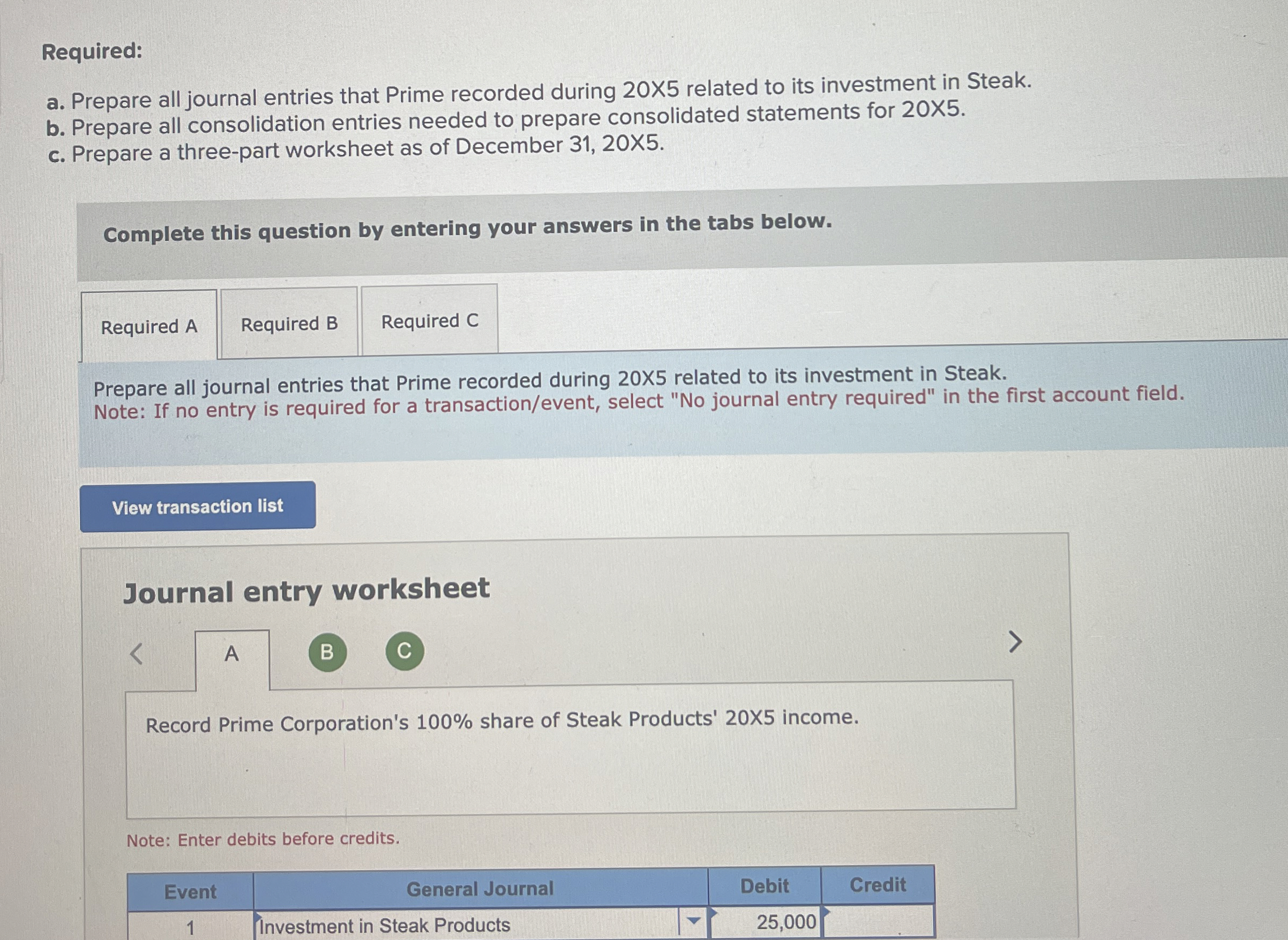  Problem 4-35(Static) Comprehensive Problem: Wholly Owned Subsidiary LO 4-5 Prime Corporation