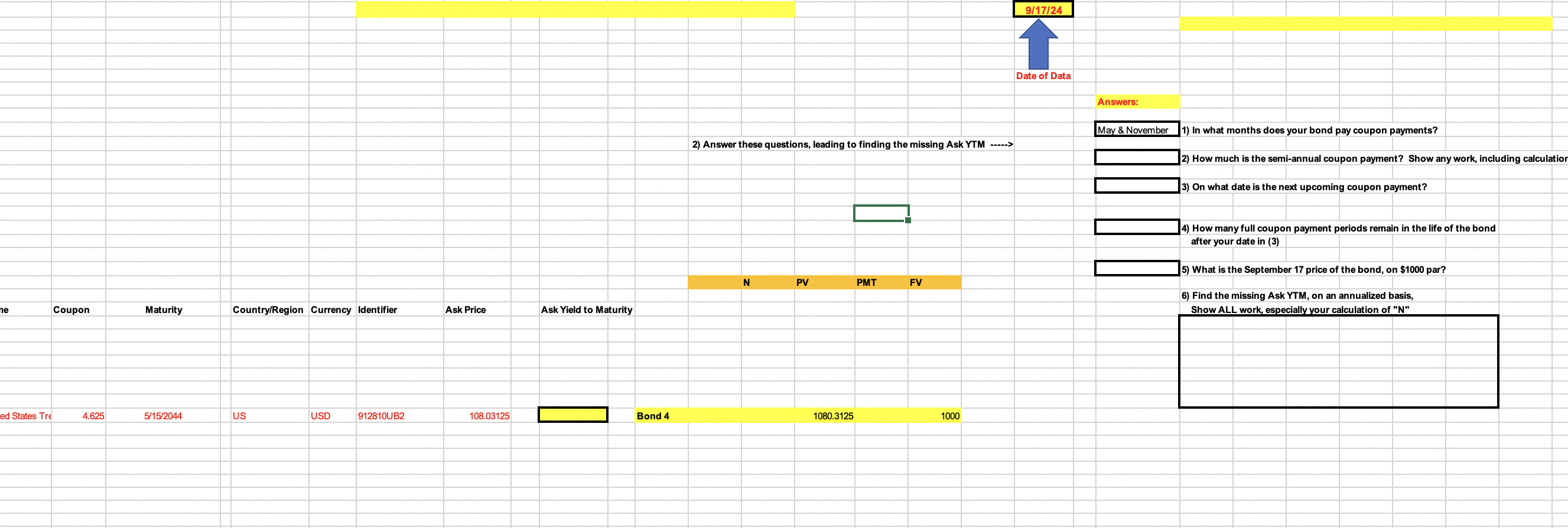  9/17/24 Date of Data 2) Answer these questions, leading to finding