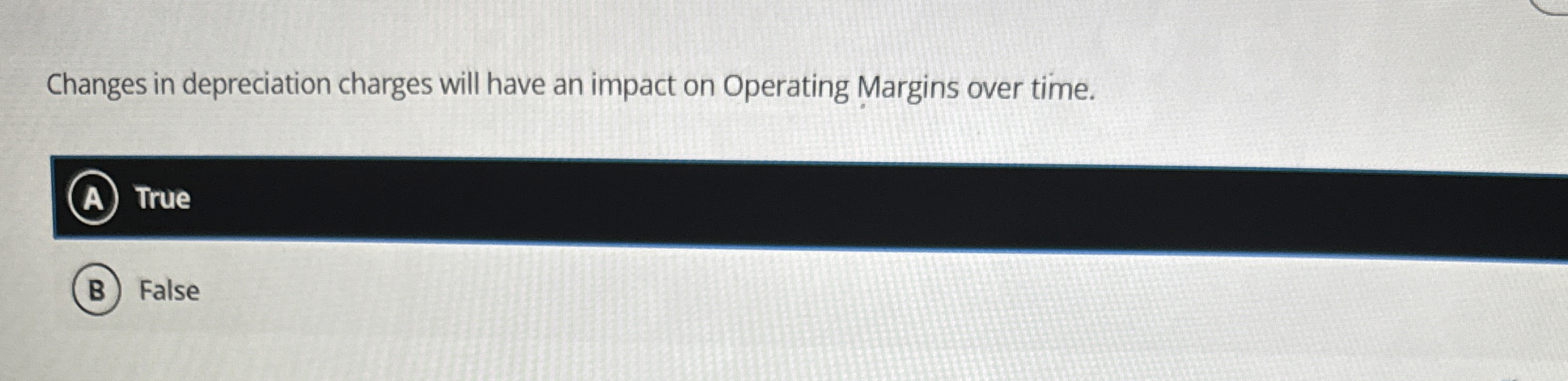  Changes in depreciation charges will have an impact on Operating Margins