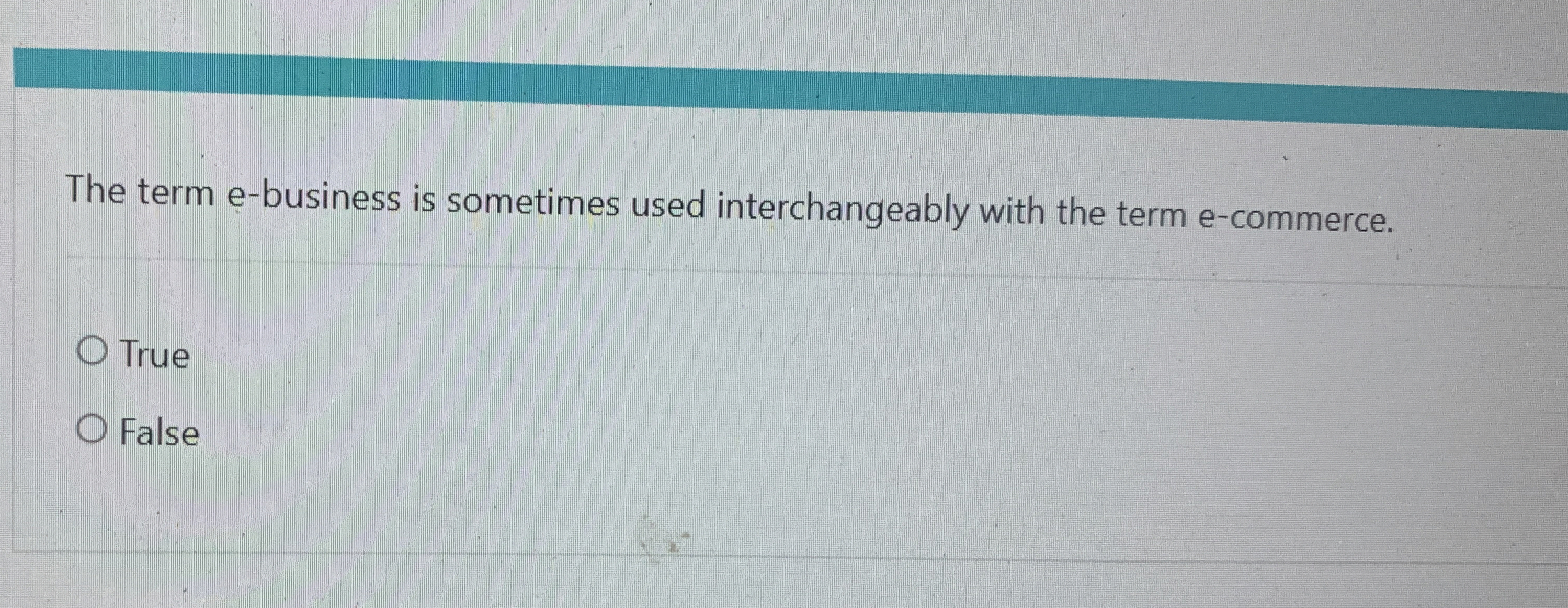  The term e-business is sometimes used interchangeably with the term e-commerce.