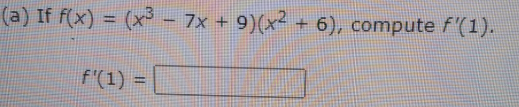 Having trouble solving this problem. \f