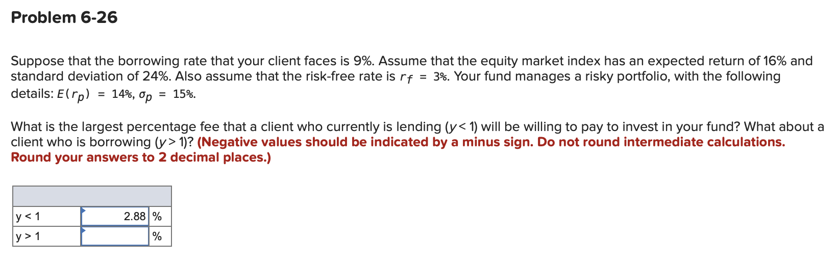 Suppose that the borrowing rate that your client faces is 9%.