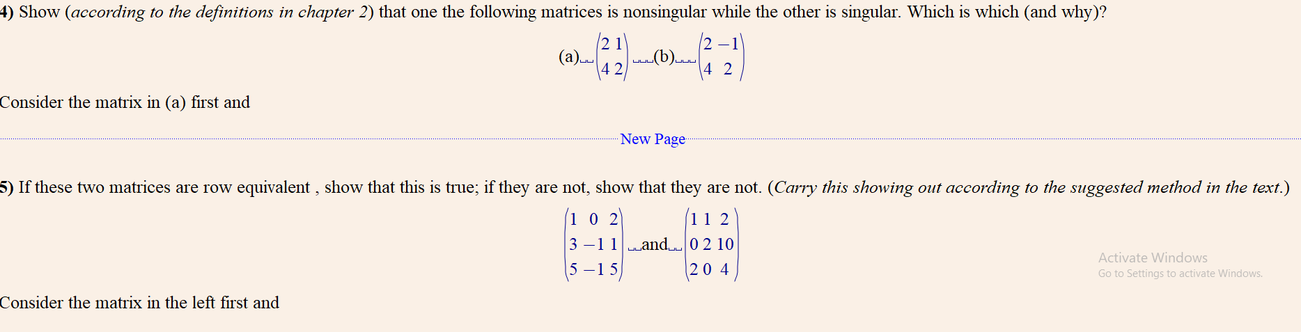 = -w=1 3x+y+= 0 0=0 We apply row operations to the augmented