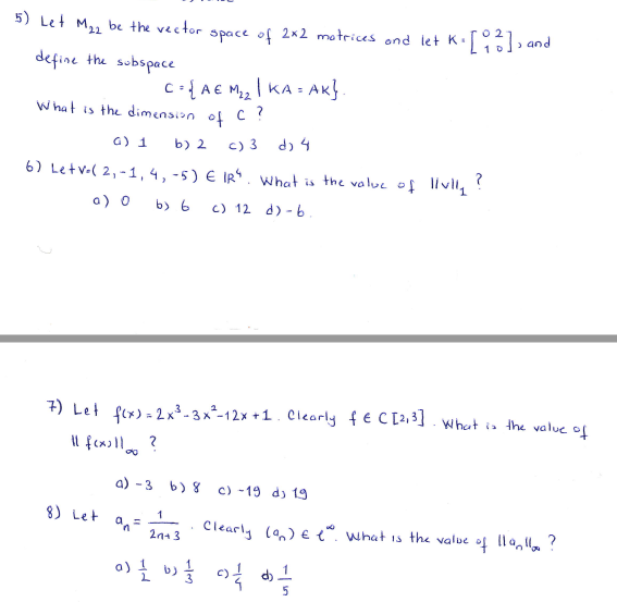 following is not a vector subspace of the vector space of polynomials
