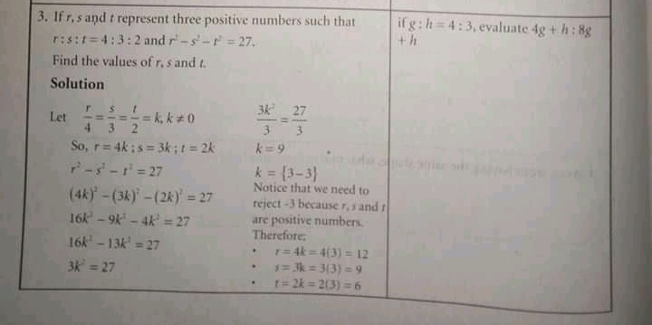 proportion, then solve the items labeled as your tasks. (that's the instruction