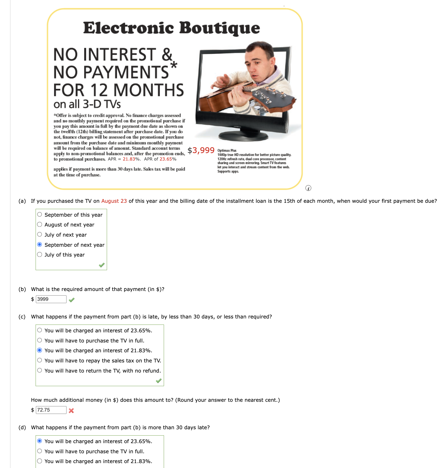  Electronic Boutique NO INTEREST \& NO PAYMENTS* FOR 12 MONTHS on