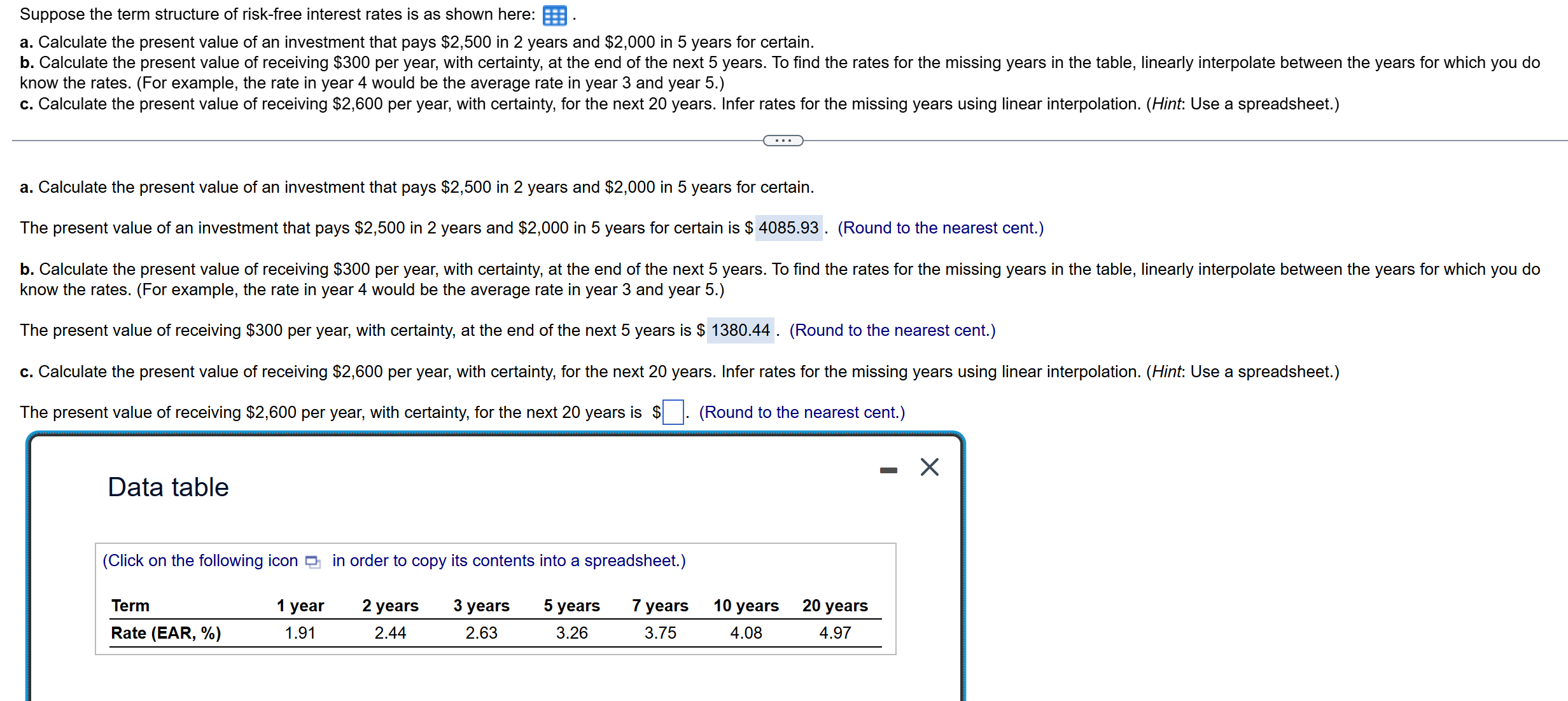  Please answer C and show your work! Thank you. Suppose the