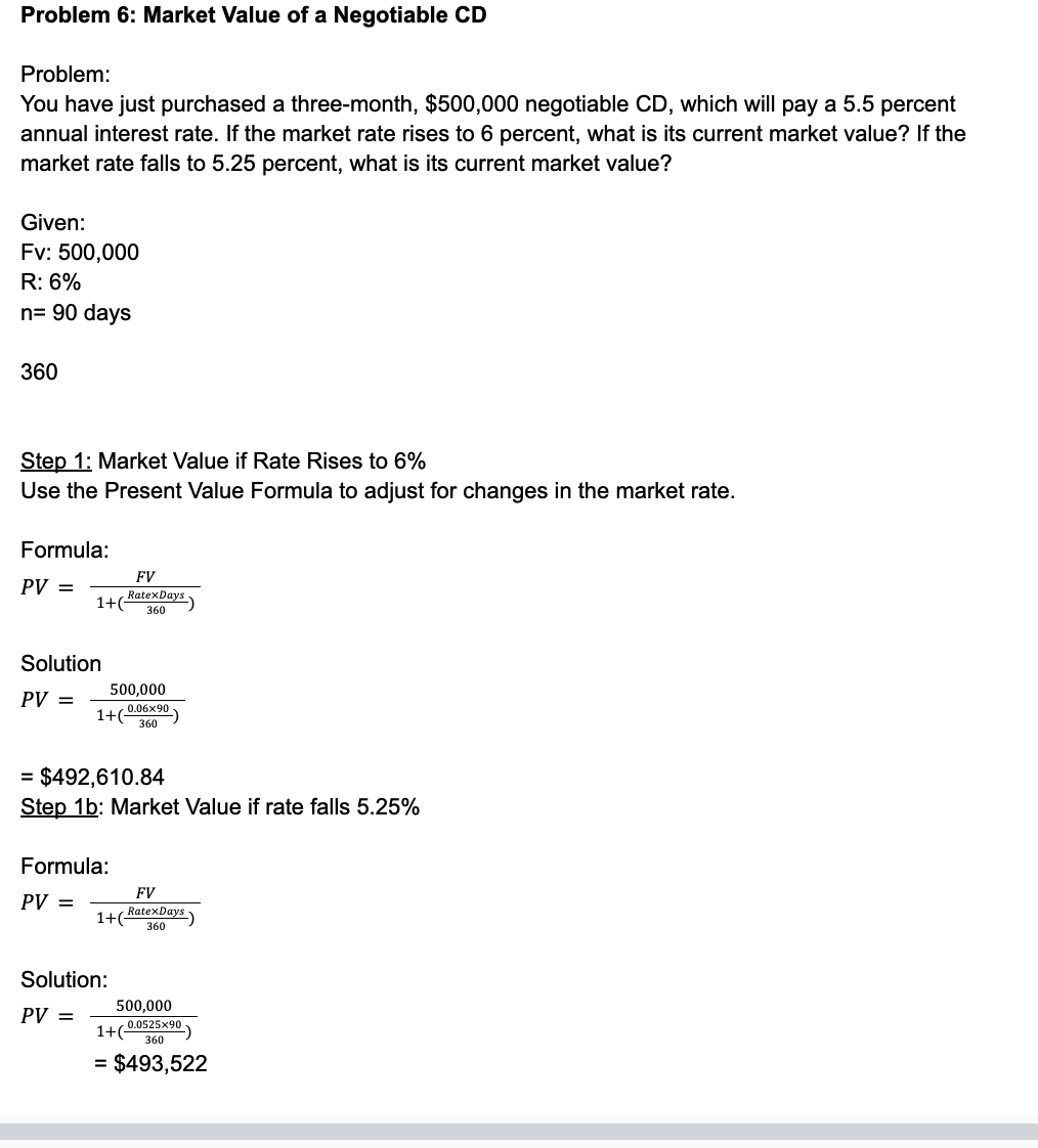  Can someone tell me where i went wrong Problem 6: Market