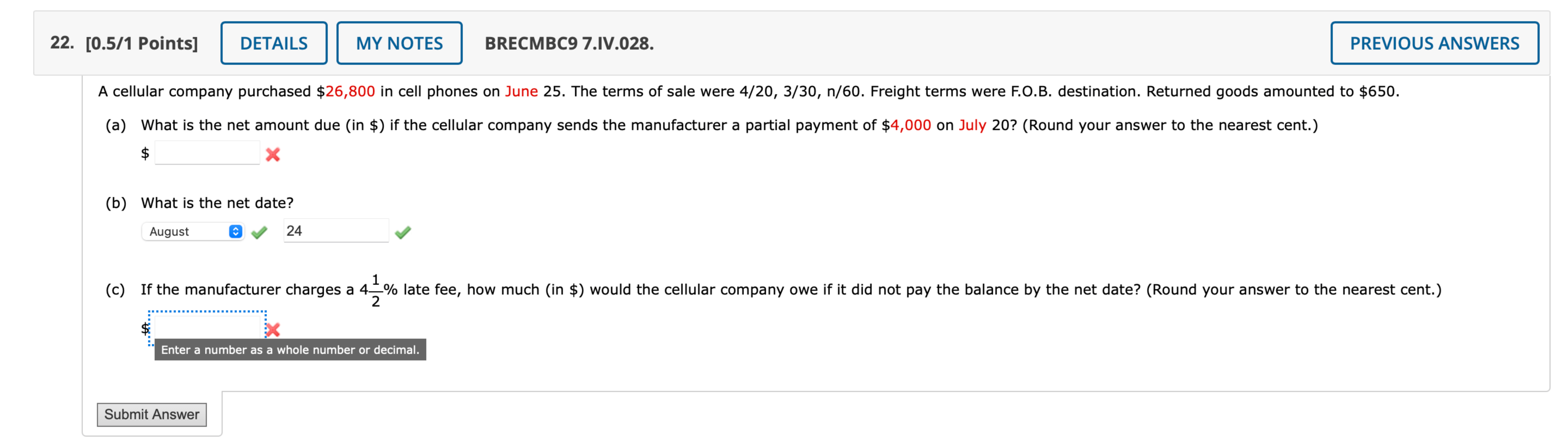  (a) Complete the invoice itemization by finding the total amount (in