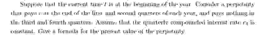  A nonstandard perpetuity. 