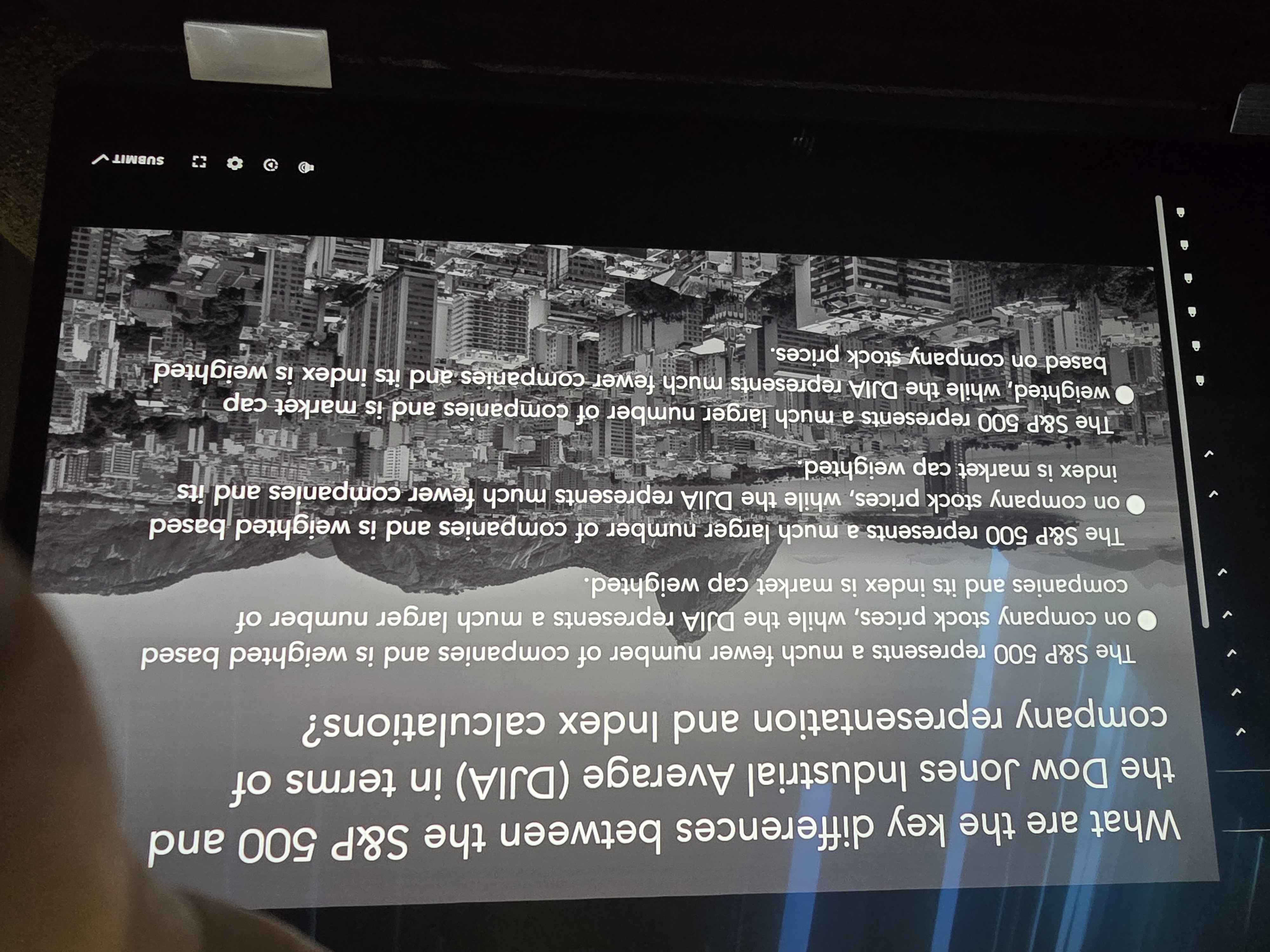  What are the key differences between the S\&P 500 and the