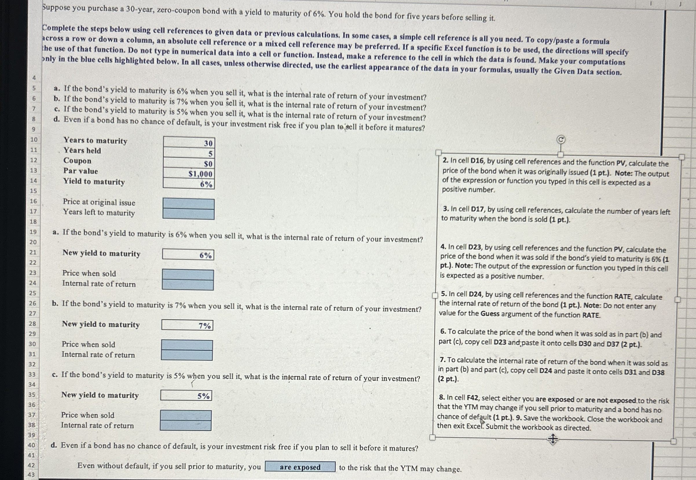  * please follow directions 2-8 & show formulas and numbers to