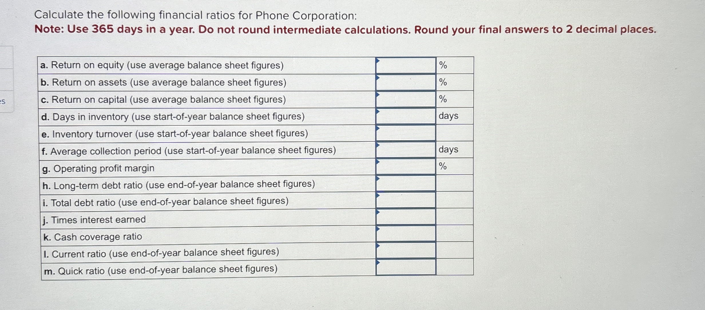  Using the in BALANCE SHEET (Figures in $ millions) End of