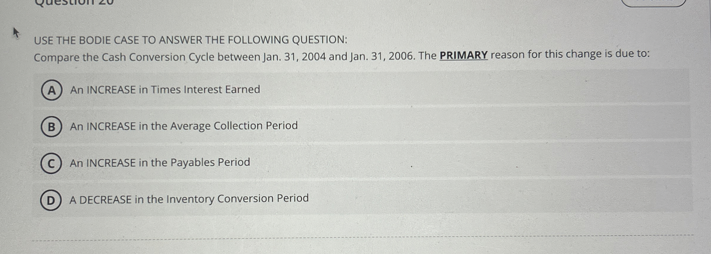  USE THE BODIE CASE TO ANSWER THE FOLLOWING QUESTION: Compare the