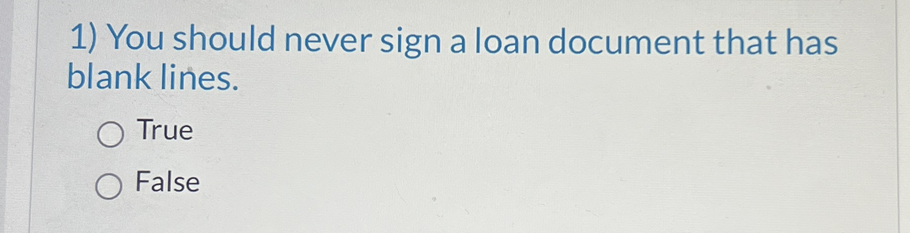  Select all that apply. If you can't qualify for a loan
