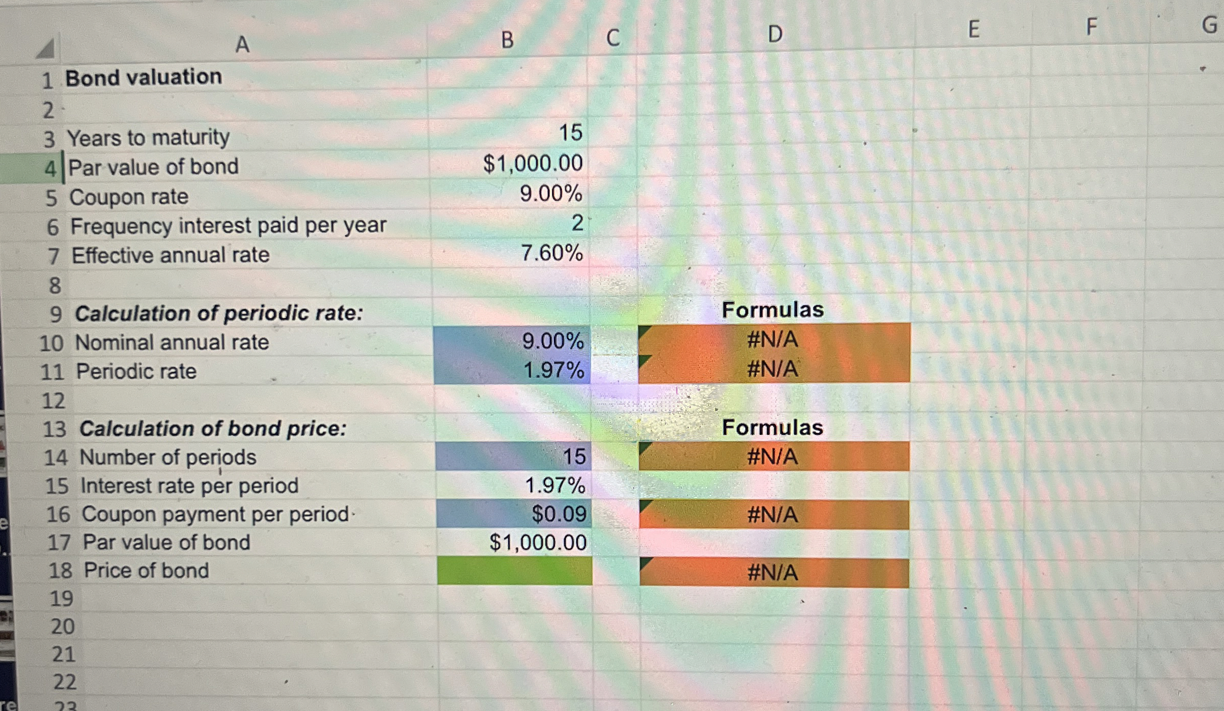  Excel Online Structured Activity: Bond valuation You are considering a 15-year,