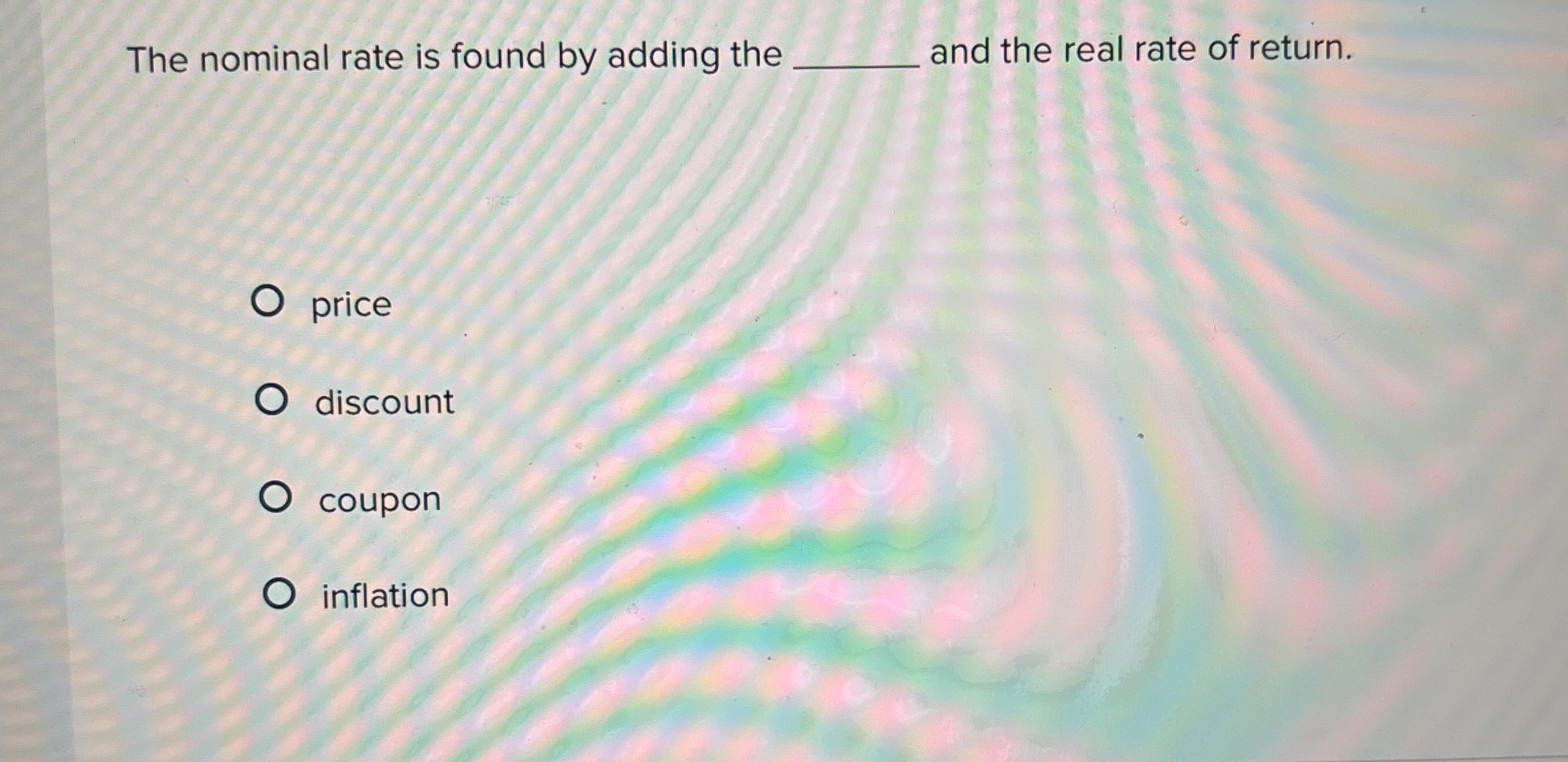  The nominal rate is found by adding the q, and the