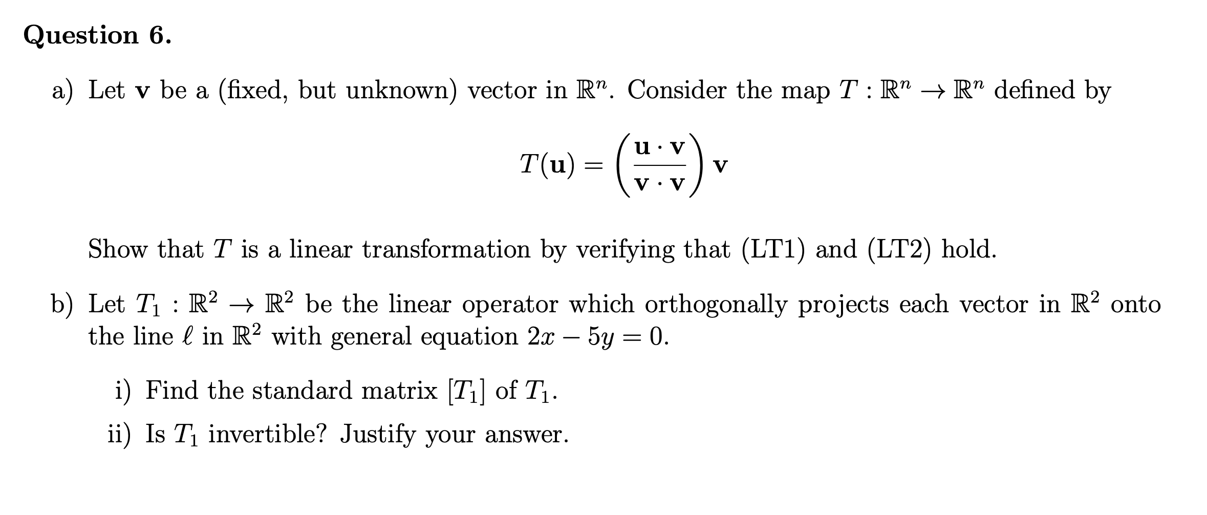 is not a subspace of R2, state one of the properties of