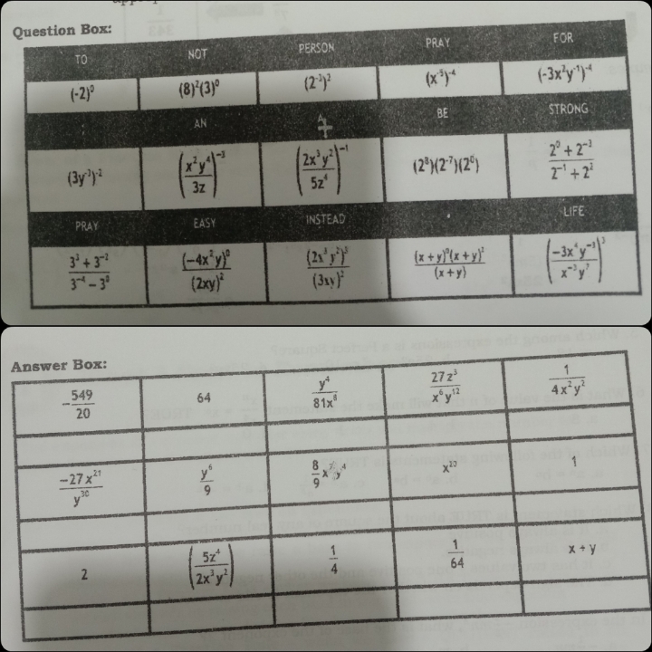 Task: A message is hidden in the answer box.Follow the steps to