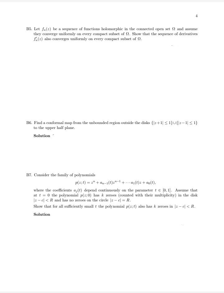  solve the following problems B5. Let fn(2) be a sequence of