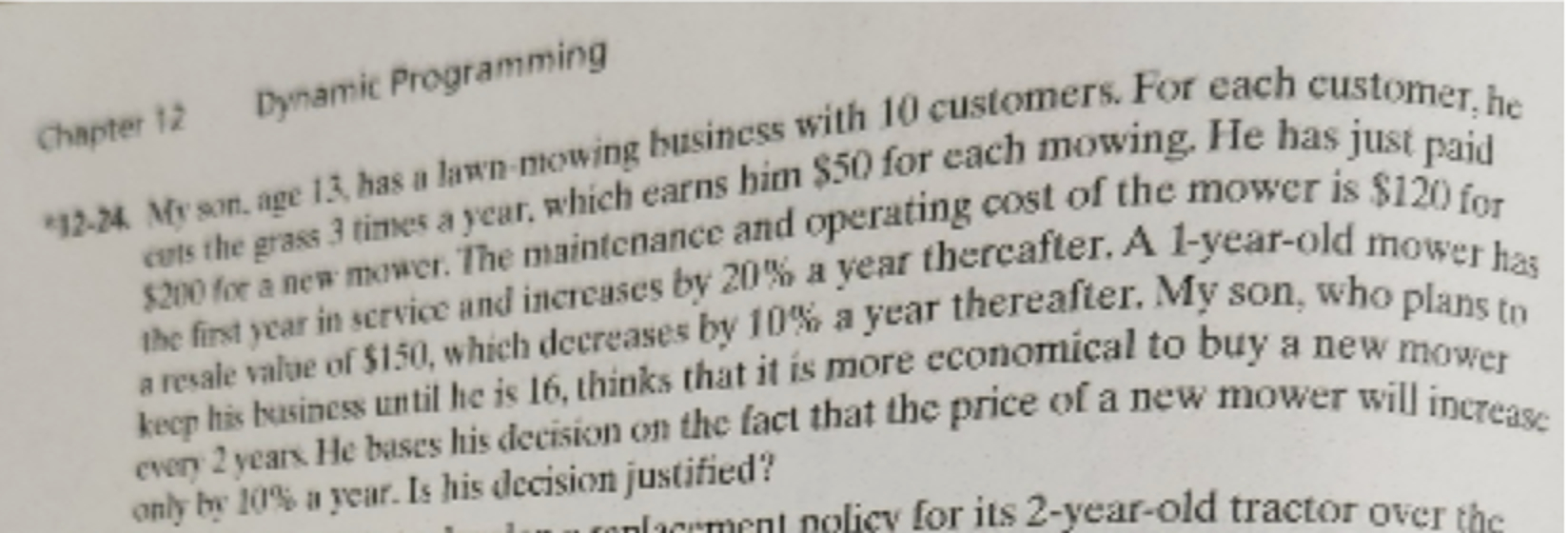  Chapter 12 Dynamic Programming -42-24. Mr sond age 13, has a