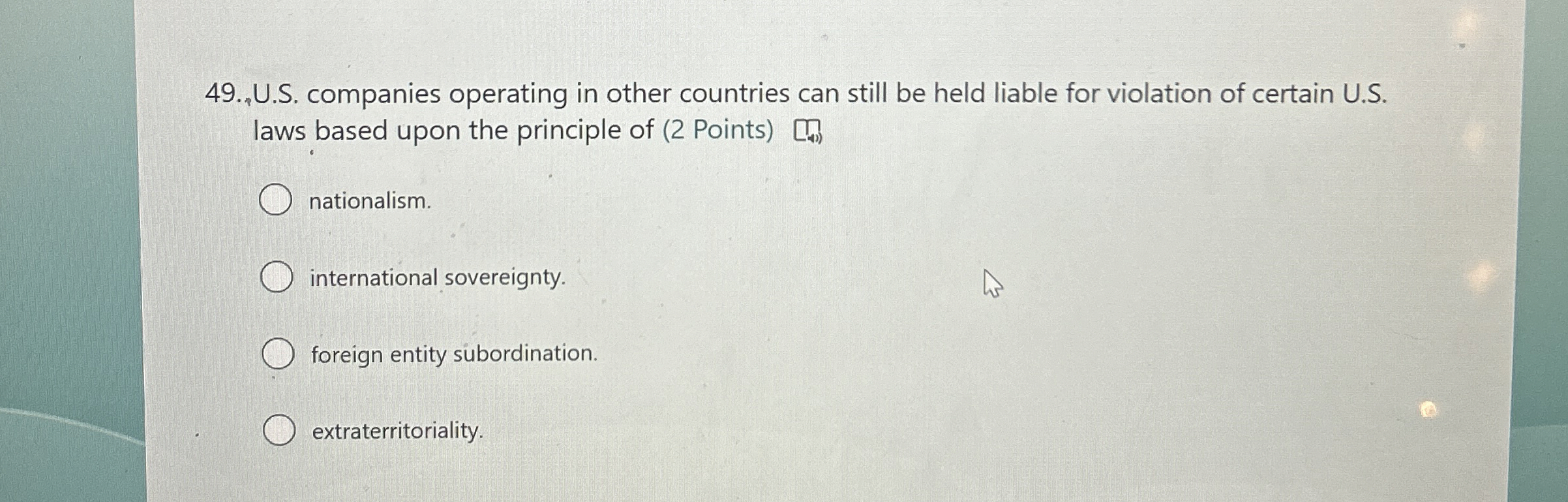  "U.S. companies operating in other countries can still be held liable