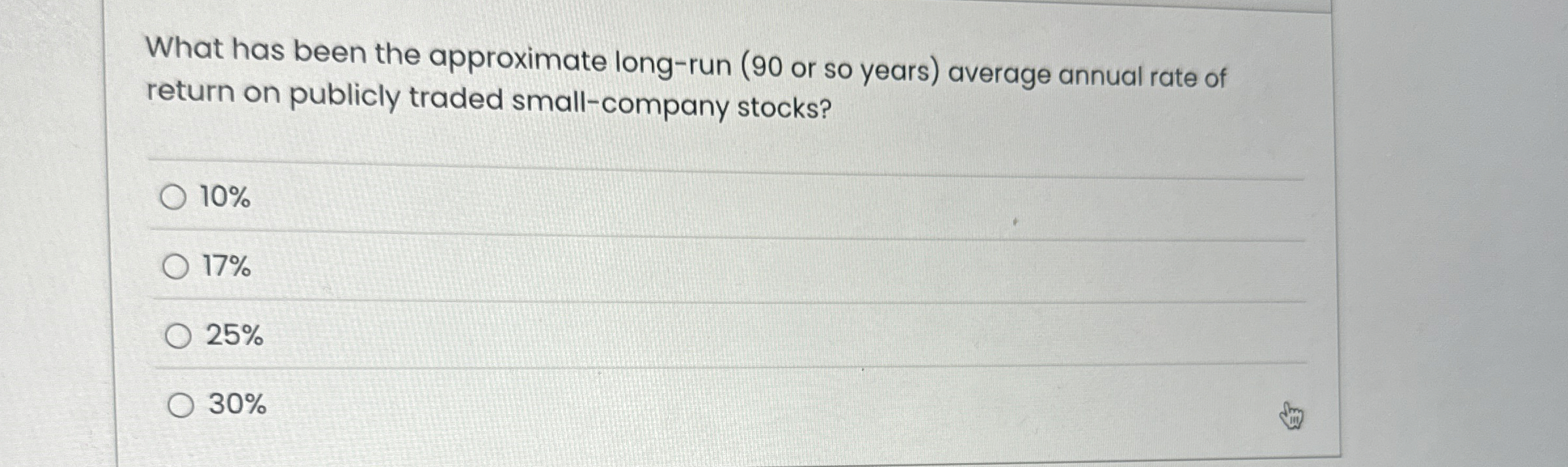  What has been the approximate long-run (90 or so years) average