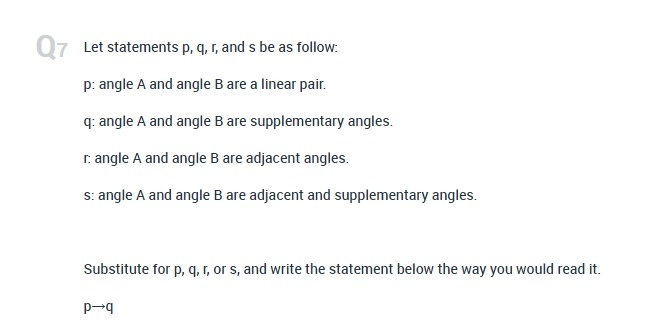 of a number is positive, then the number is negative O If