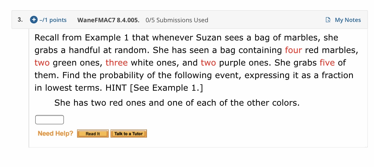 How would I solve this problem from web assign.com 3. 0 -l1