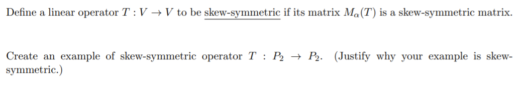 The question is attached below. Note: this is all that the question