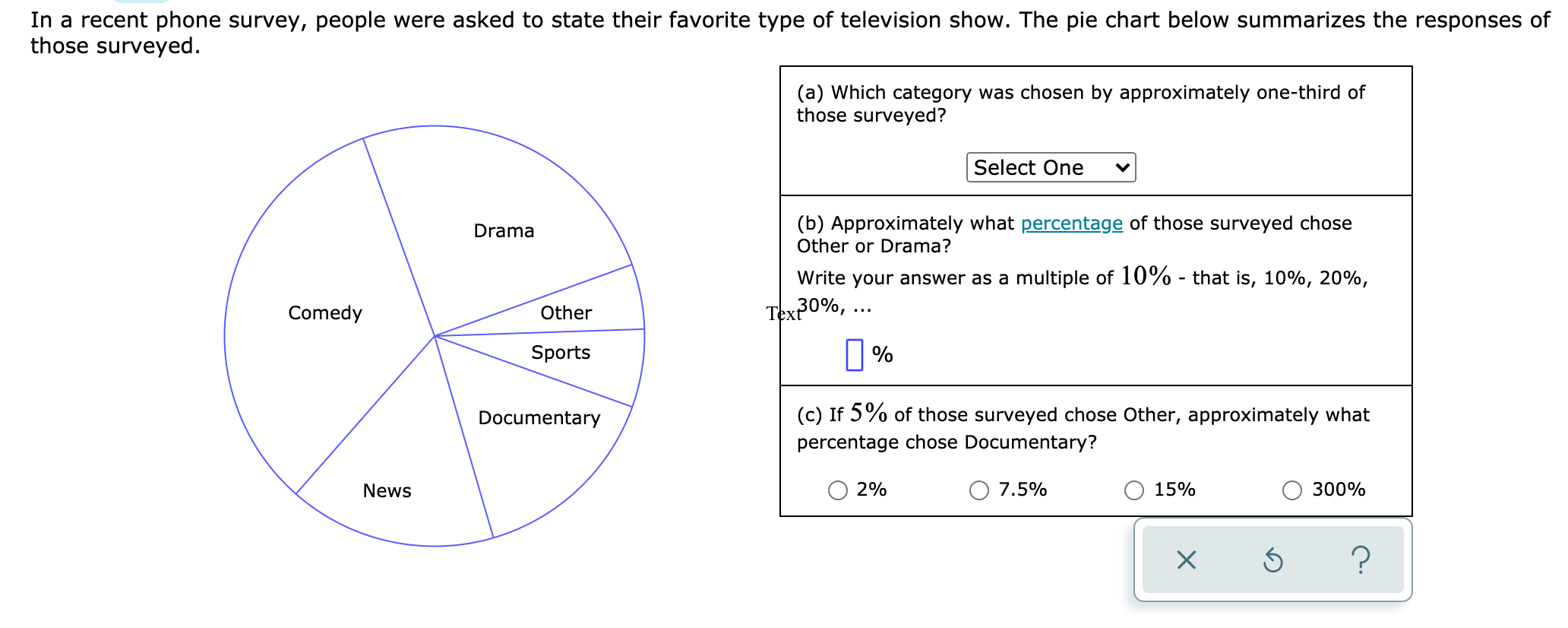 how do i solve a,b, and c? In a recent phone survey,
