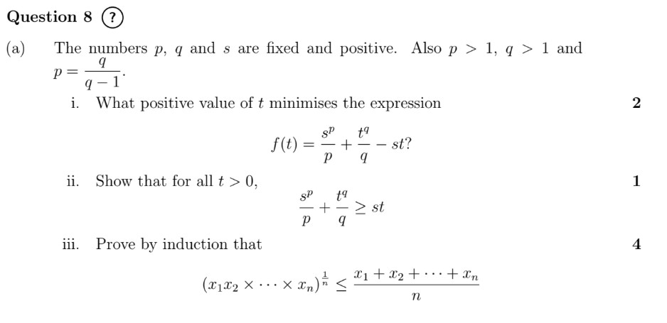 Hello, could someone please help explain how to do parts iii and