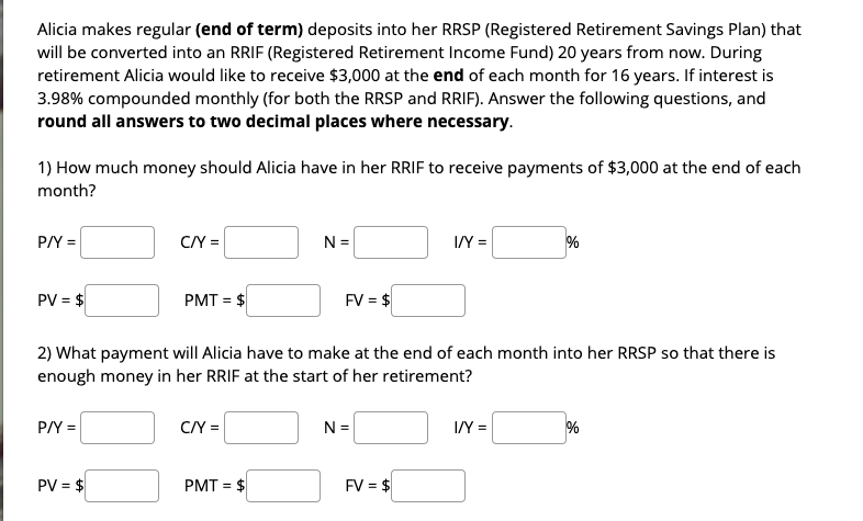 [every two weeks} payments at the end of every two weeks for