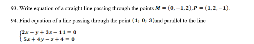 Can you help how to solve these tasks?Theme Equation of lines and