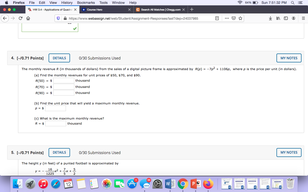 I need help with question 4 Firefox File Edit View History Bookmarks