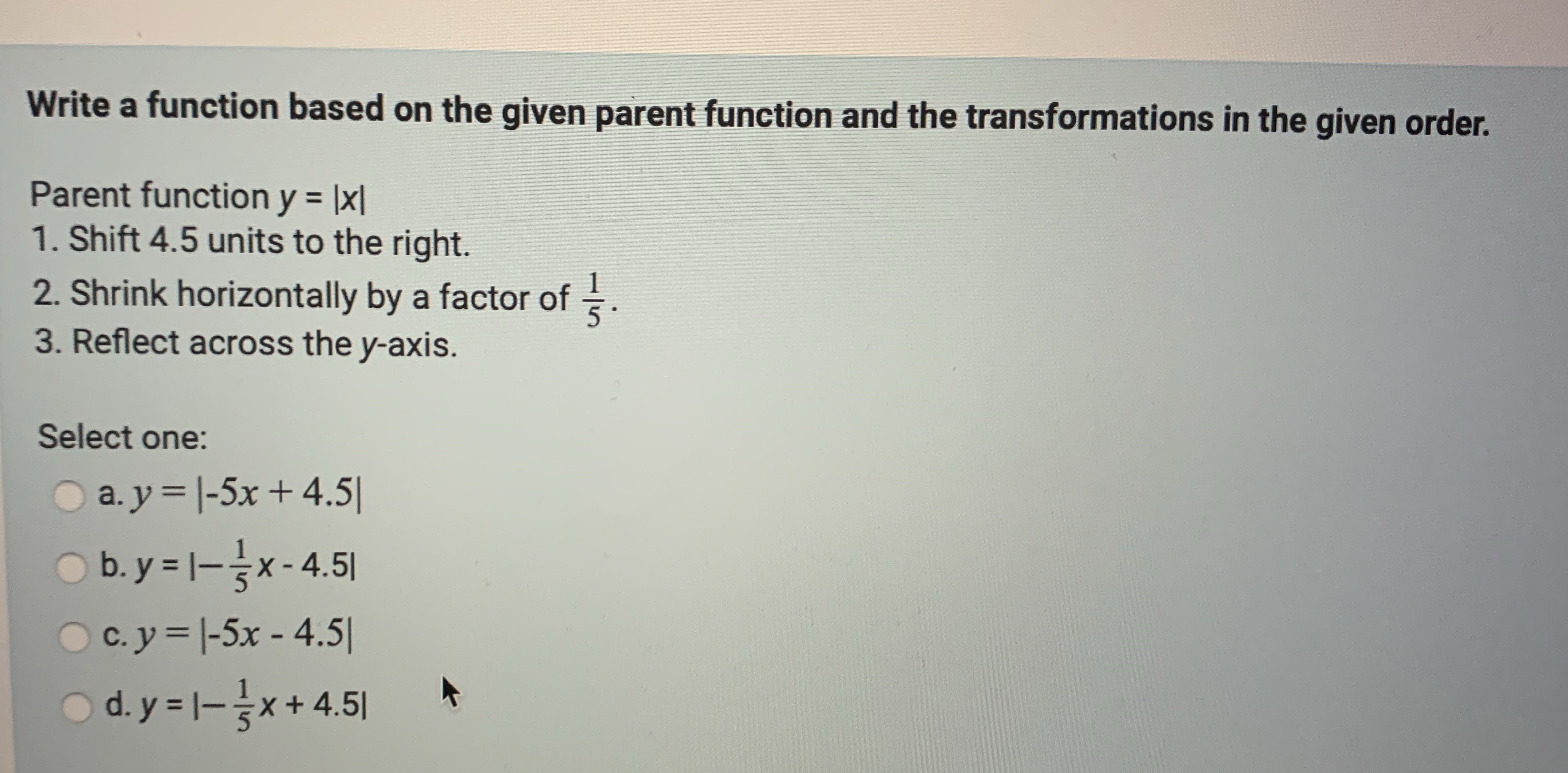 Solve the following Write a function based on the given parent function