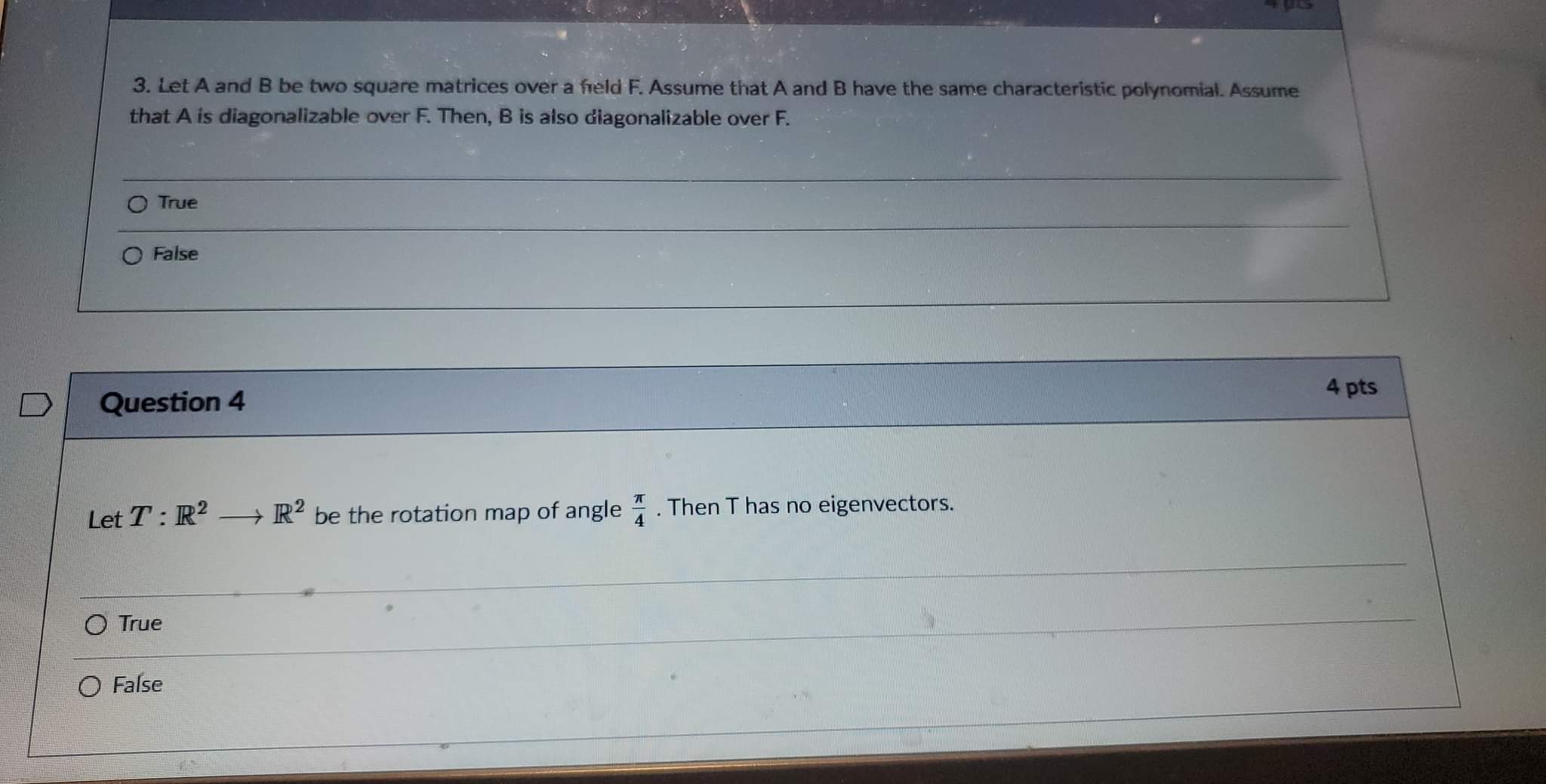 Please Answer True Or False. No Need For Explanation. Thank You Very