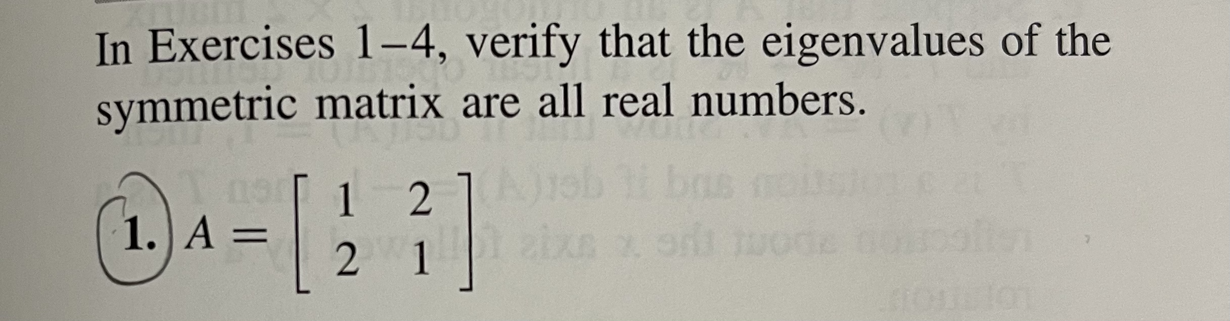 symmetric matrix, and verify that the sum of the dimensions of the