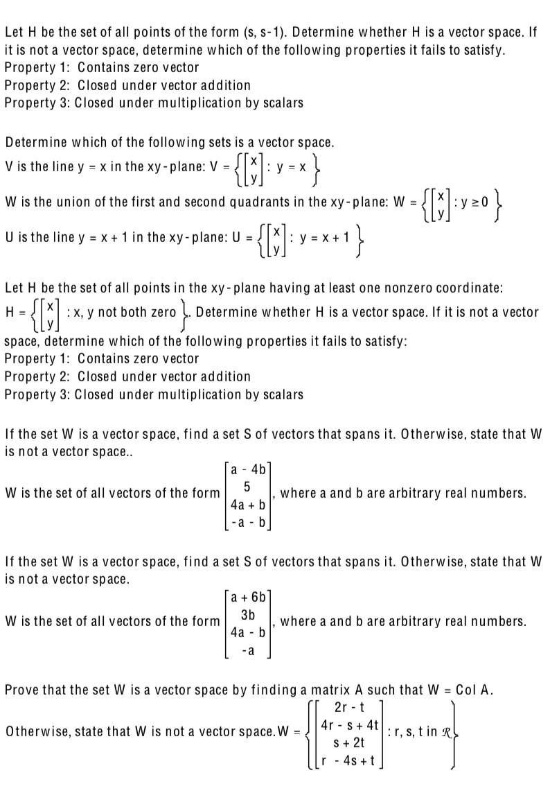 Please answer all - solution Let H be the set of all
