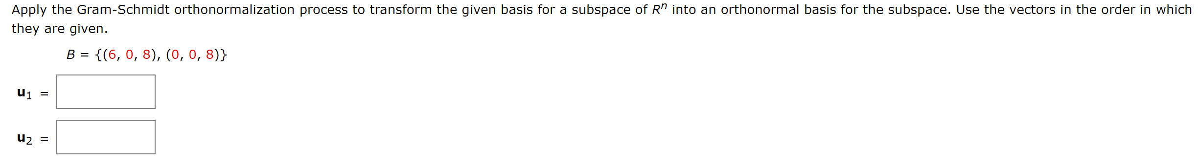 triple scalar product of u, v, and w. u = (6r 6: