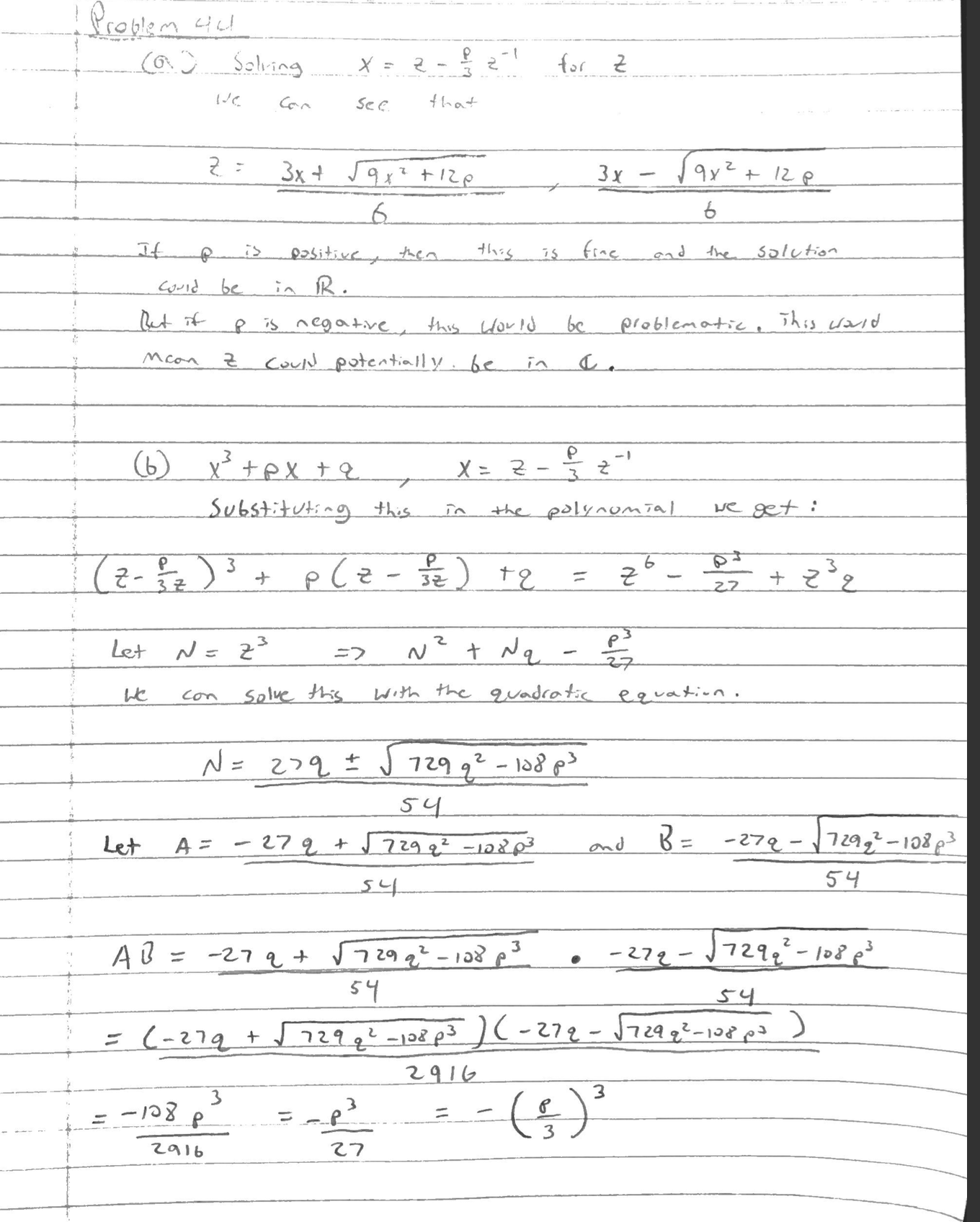 z 24 is suggested. (Note: The absence of a quadratic term is