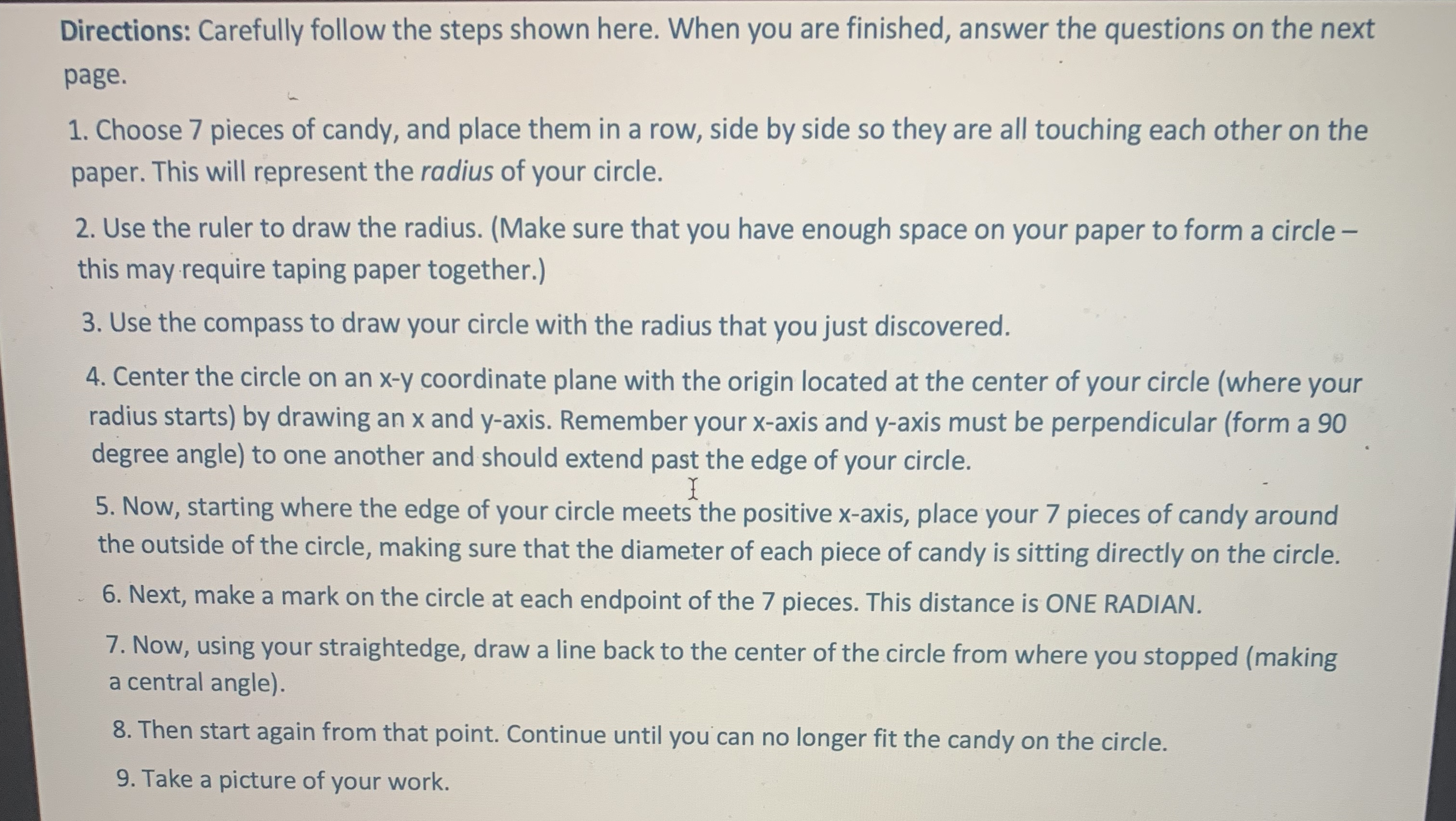 could fit the candy as a: (3 points) Mixed number: Improper fraction:
