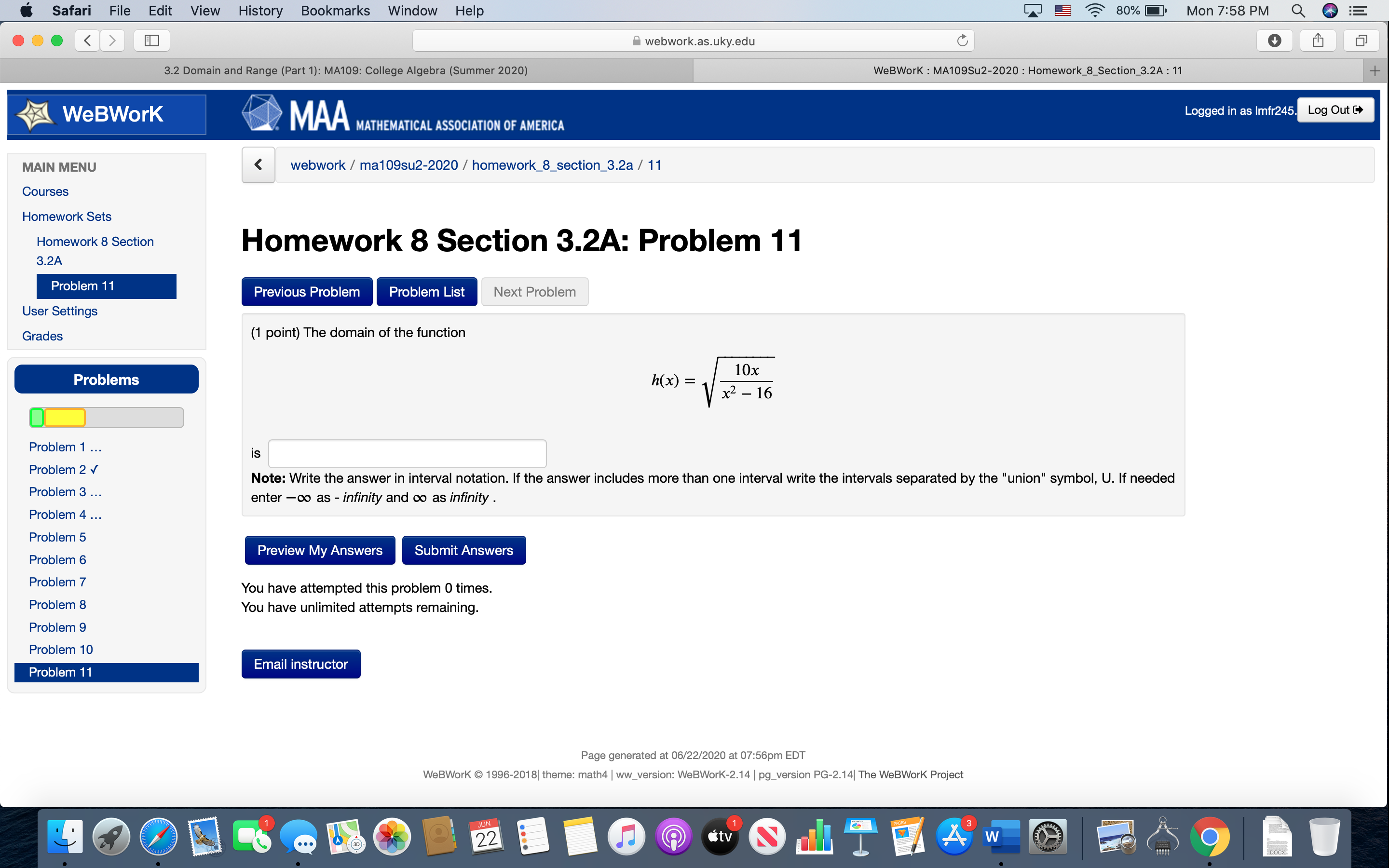 I do not know how to find domain and range of any