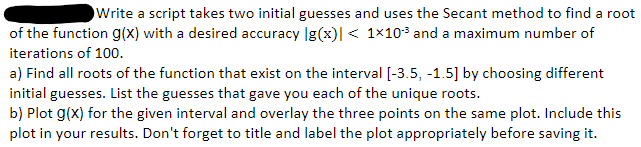 im not sure how to understand this problem Write a script takes