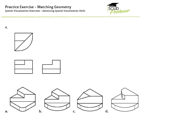  Practice Exercise - Matching Geometry SOLID Spatial Visualization Exercises - Advancing