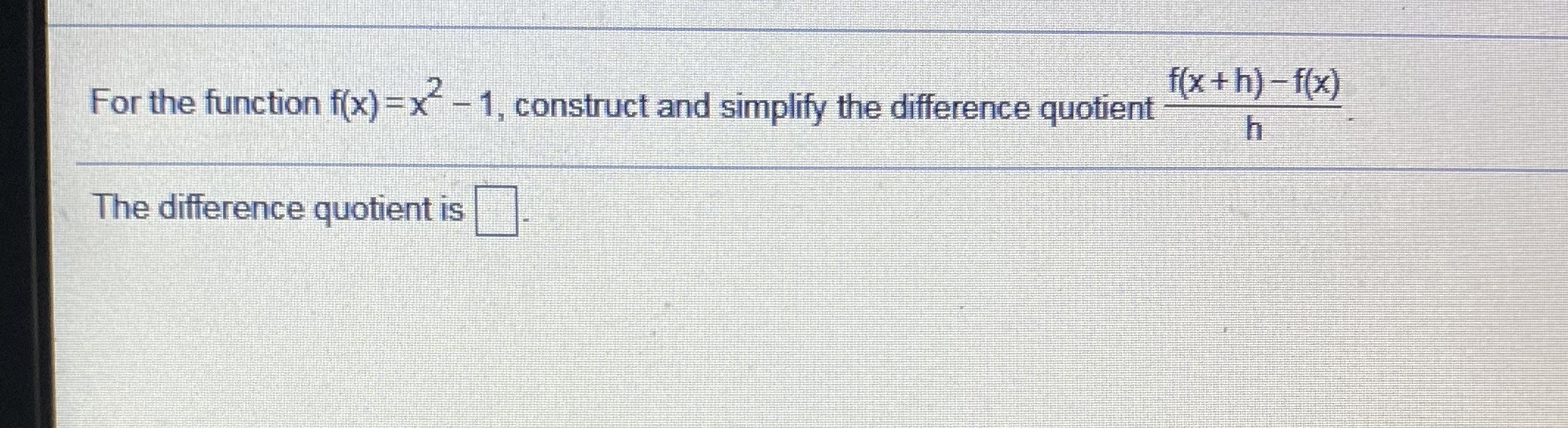 i need the answer only thank you For the function f(x) =