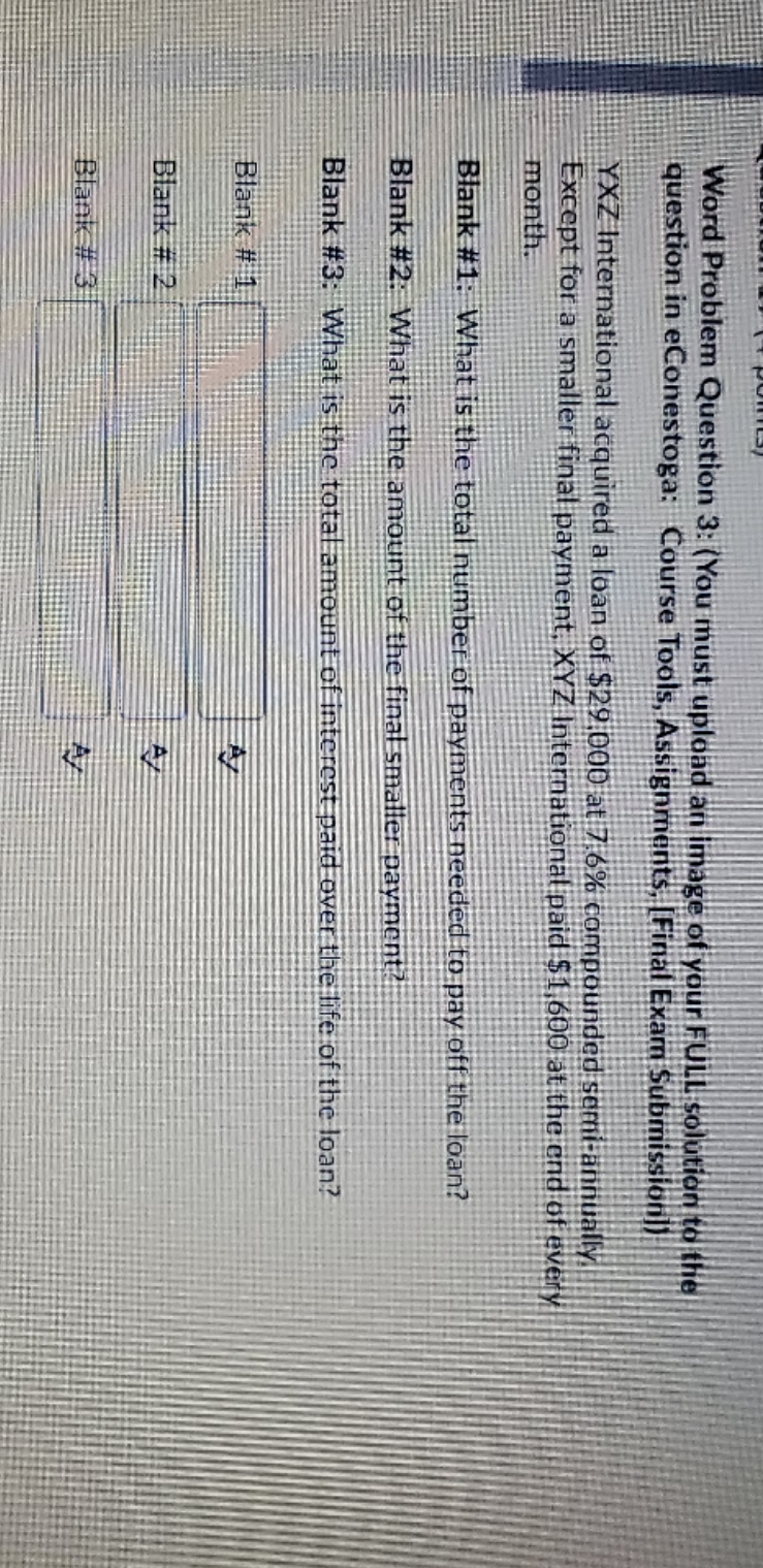 can you help me in this question Word Problem Question 3: (